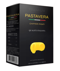 Макаронные изделия «PASTAVERA» рожки рифленые