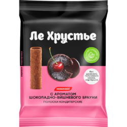 Полоски кондитерские ЛеХрустье шоколадно-вишневого Брауни