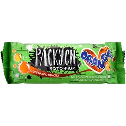 Батончик Нуга с воздушным рисом со вкусом апельсина глаз. 24*50 гр