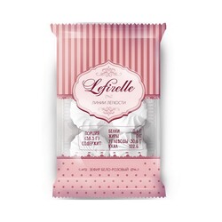 Зефир LEFIRELLE бело-розовый АЗС кор. 230 гр